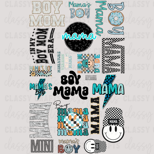 Boy Mama - 30x48 - PREMADE GANG SHEET