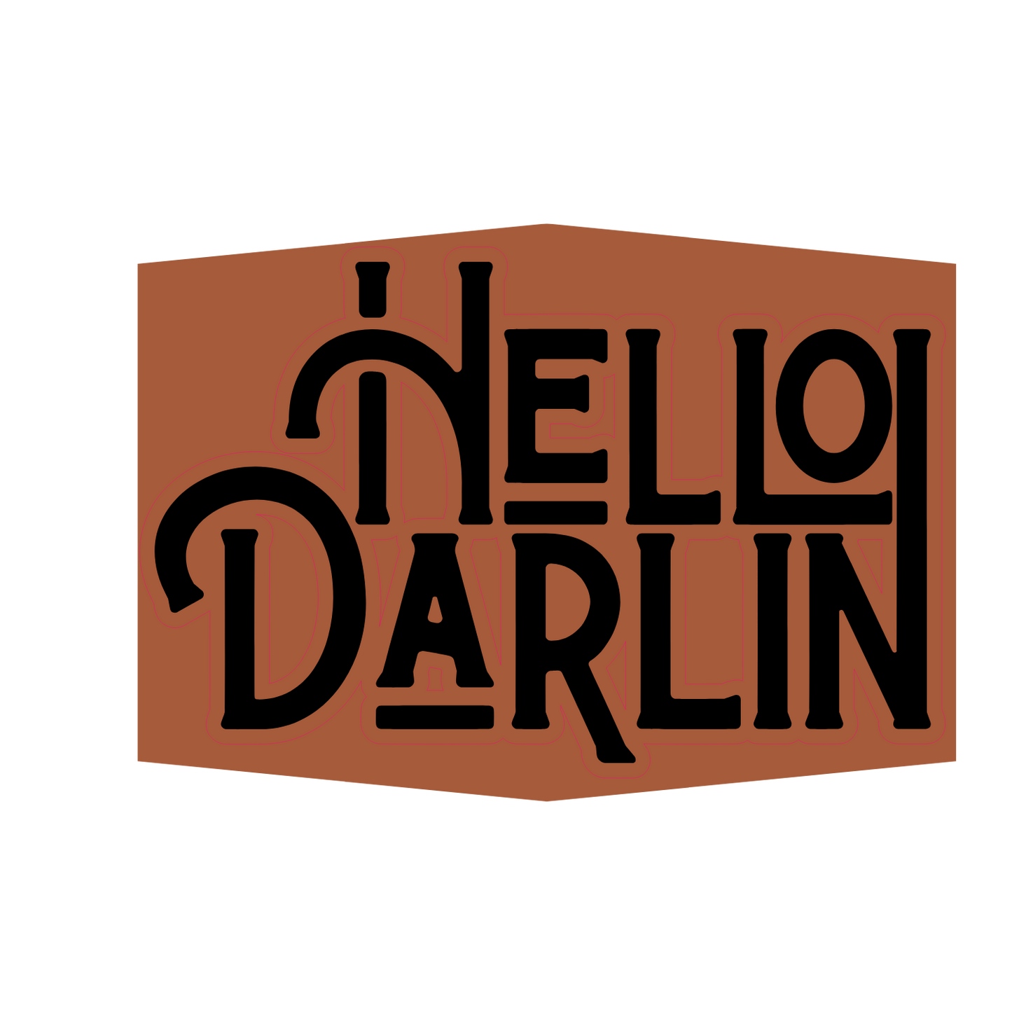 Hello Darlin Leather Patch