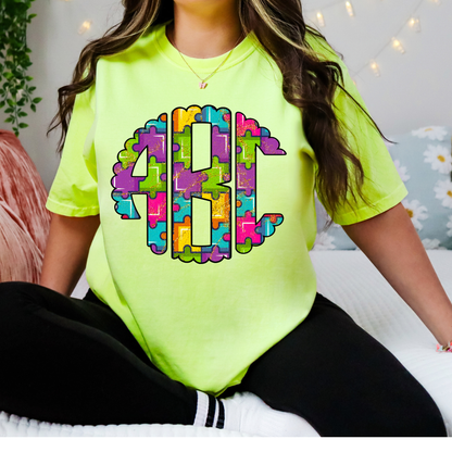 Puzzle - Custom Monogram Transfer