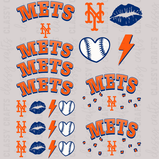 Mets -  30x24 - MINI PREMADE GANG SHEET