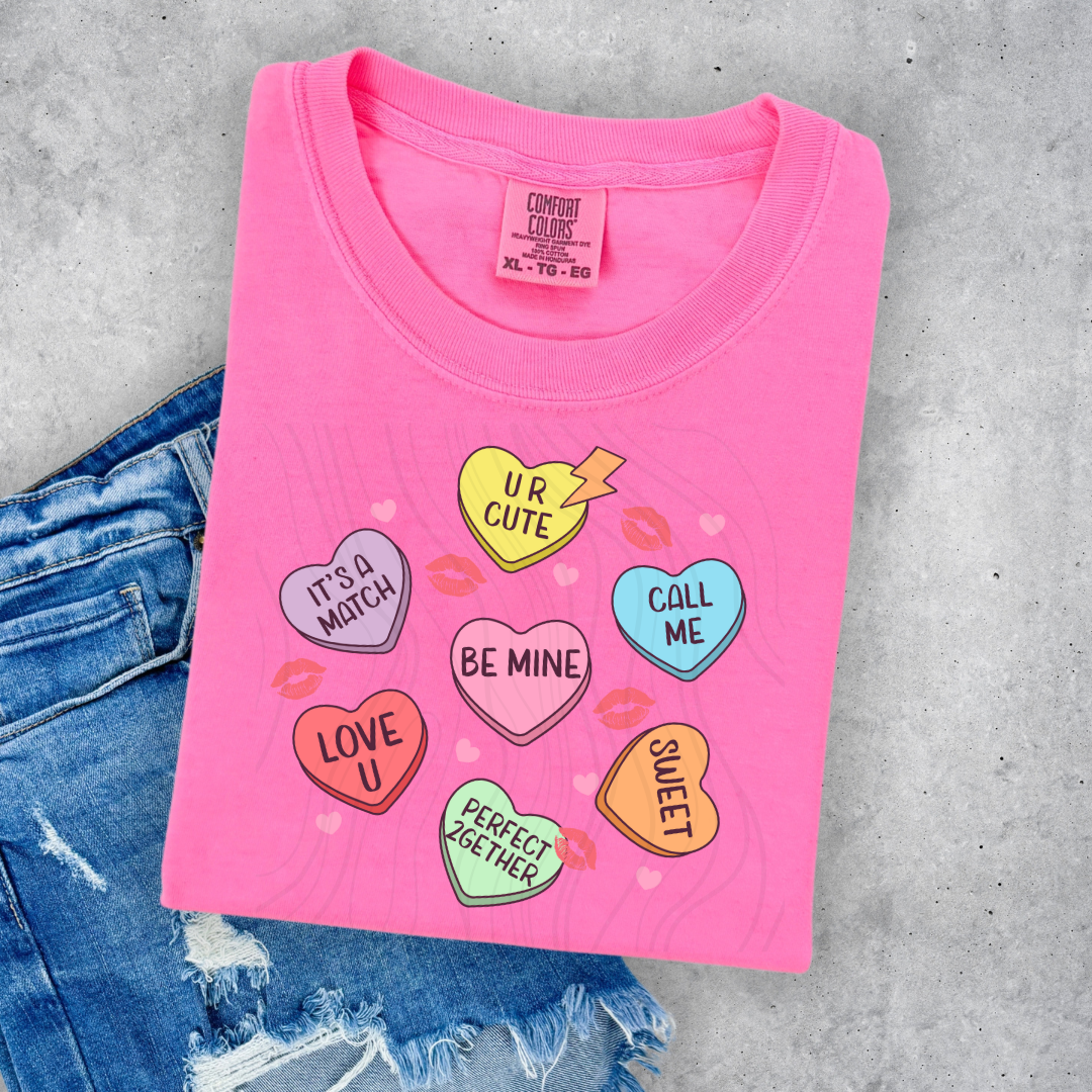 Playful Heart Candy Transfer