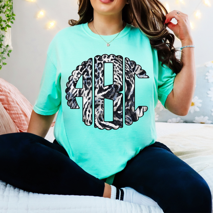 Wild Print  - Custom Monogram Transfer