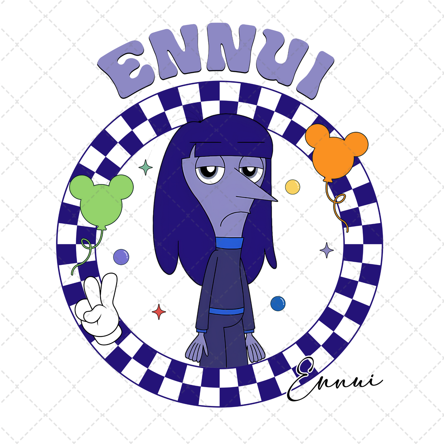 Ennui Checkered Transfer