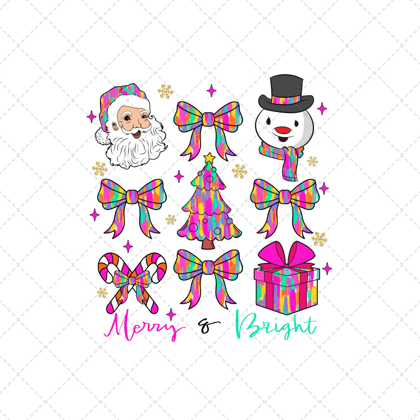 Merry & Bright Transfer