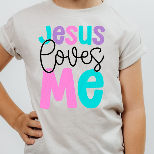 Jesus Loves Me GIrly Transfer