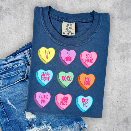 Valentine Conversation Hearts Transfer