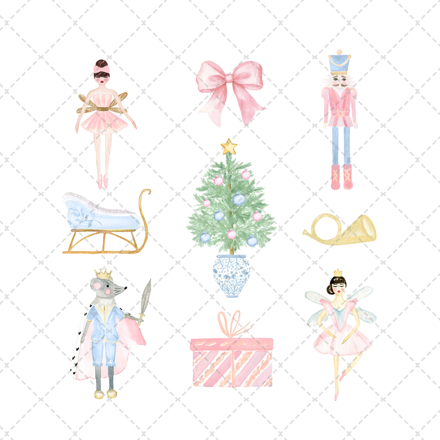 Preppy Nutcracker Coquette Transfer