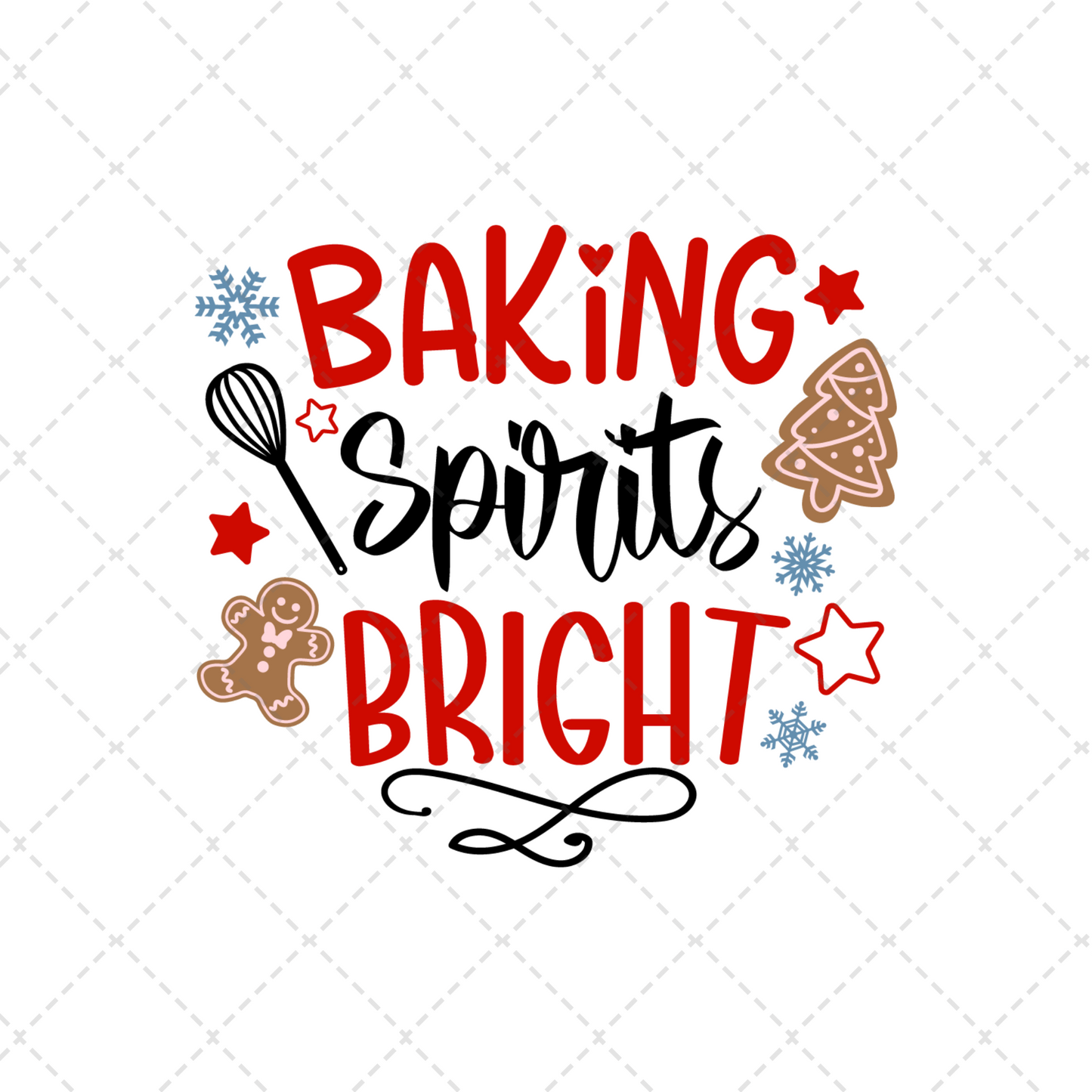 Baking Spirits Bright Tea Towel Transfer