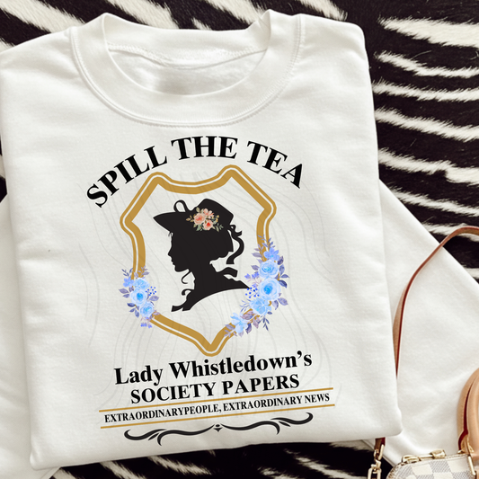 Floral Spill The Tea Lady W Transfer