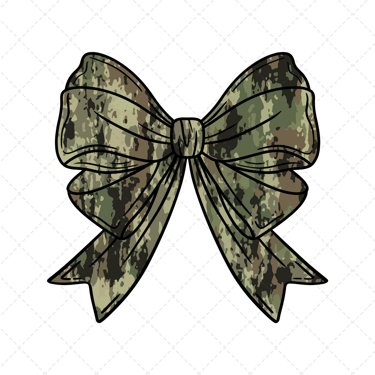 Classic Camo Bow Transfer