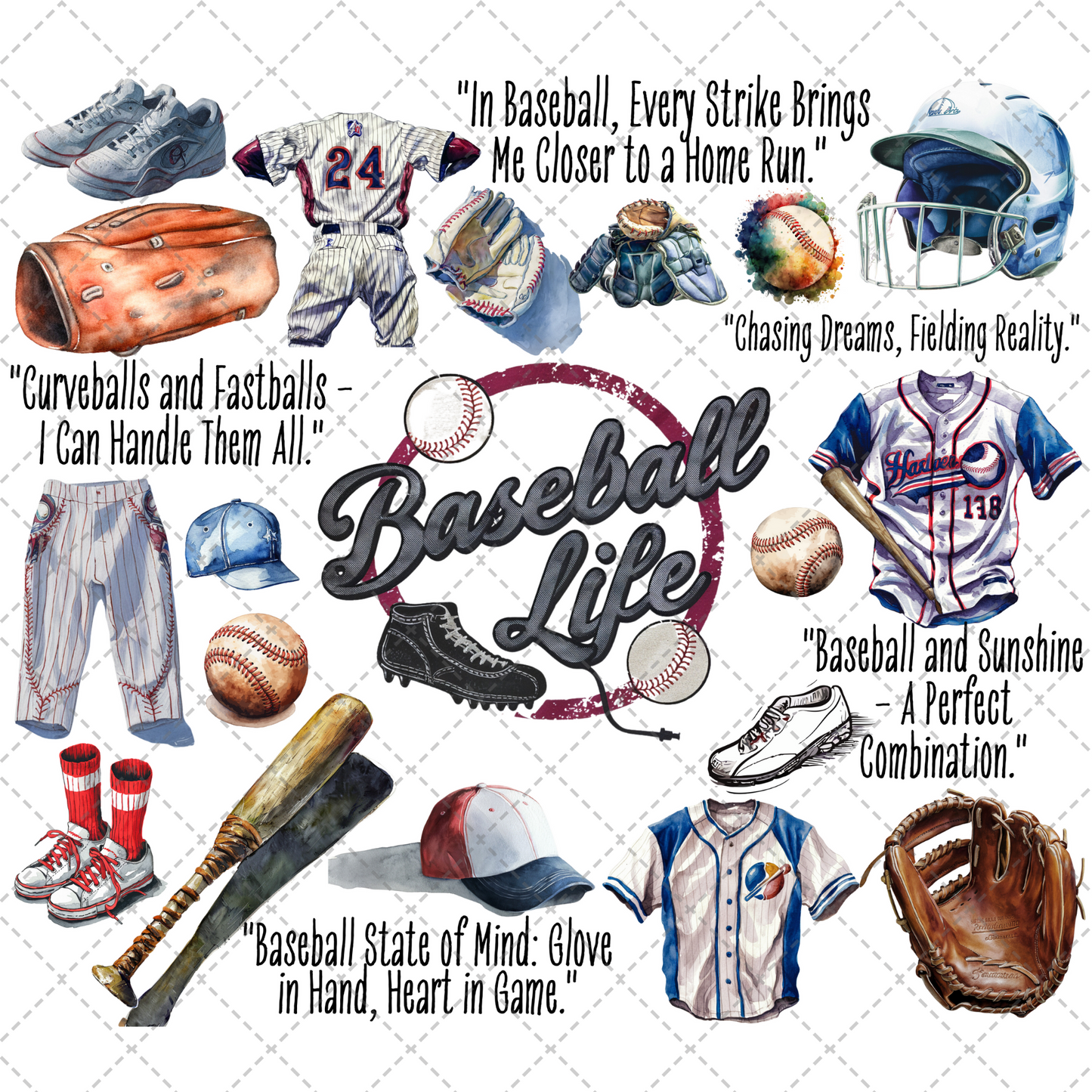 Baseball Life Tumbler Wrap
