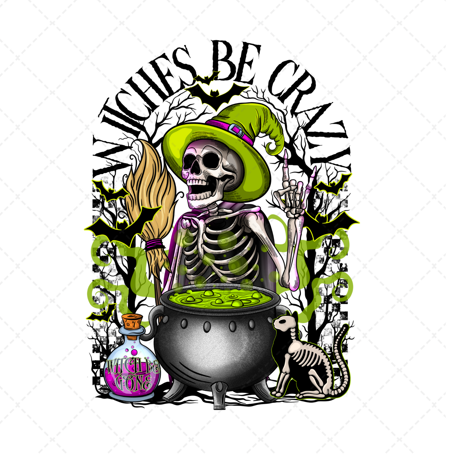 Witches Be Crazy Transfer ** TWO PART* SOLD SEPARATELY**