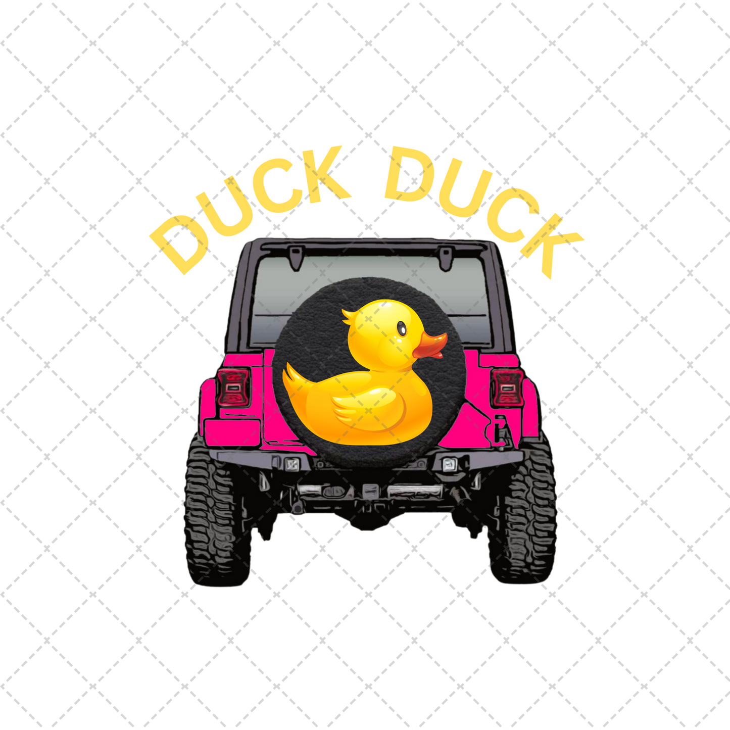 Pink Duck Duck Transfer