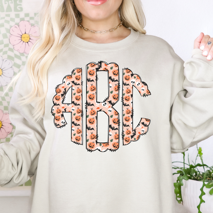 Bats And skellys - Custom Monogram Transfer