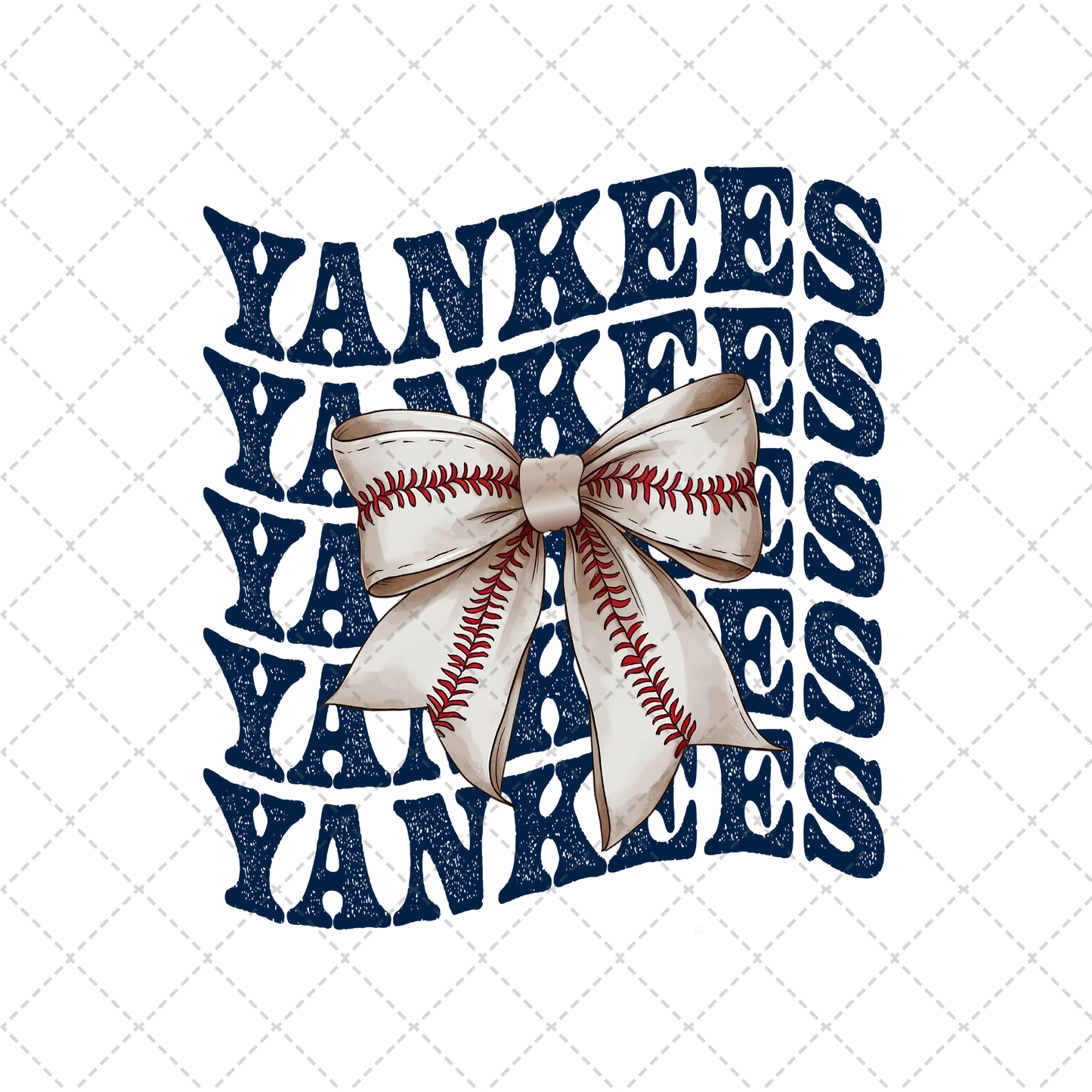 Yankees Coquette Transfer ** TWO PART* SOLD SEPARATELY**