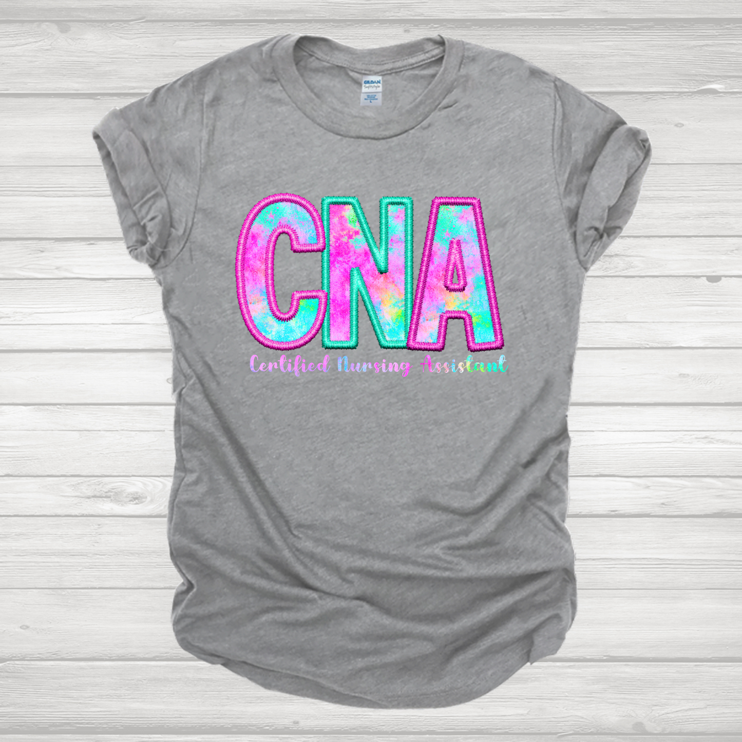 CNA Tie Dye Transfer