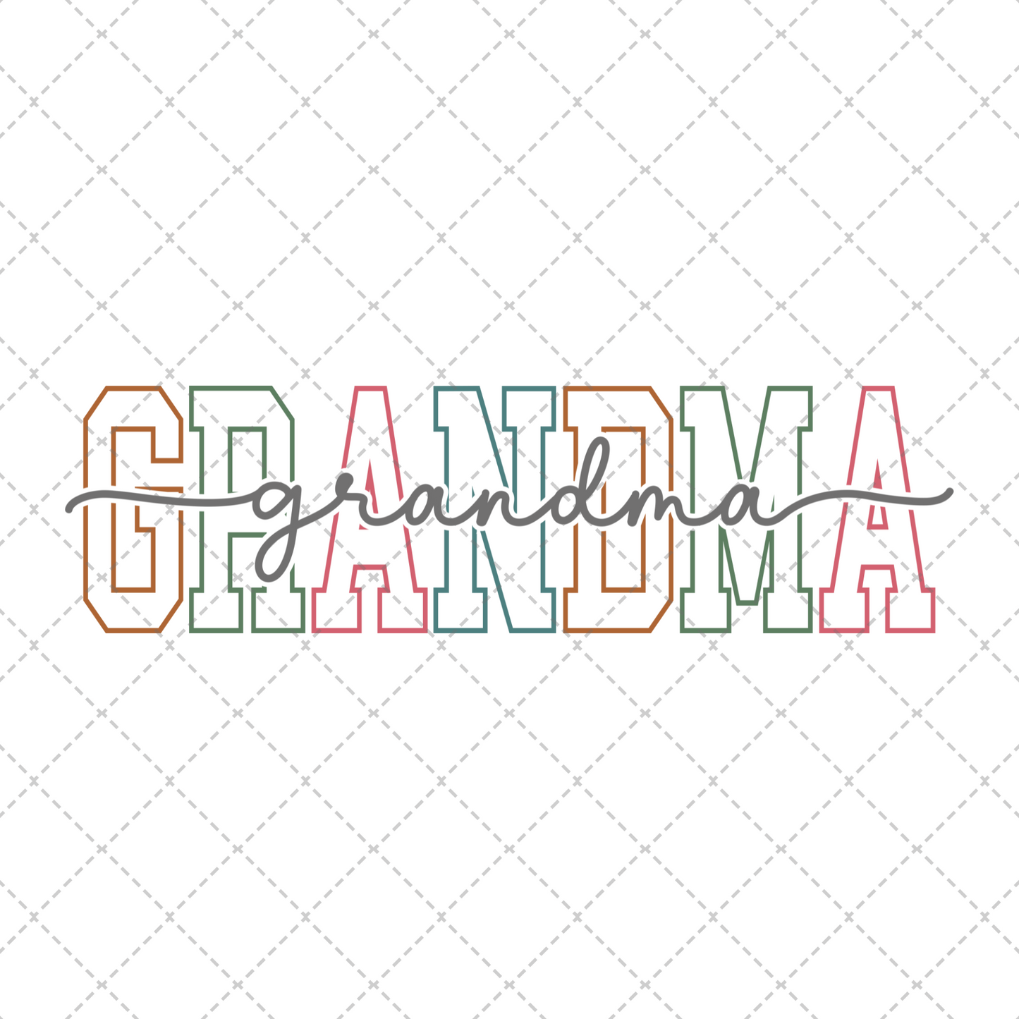 Grandma Varsity Script Transfer