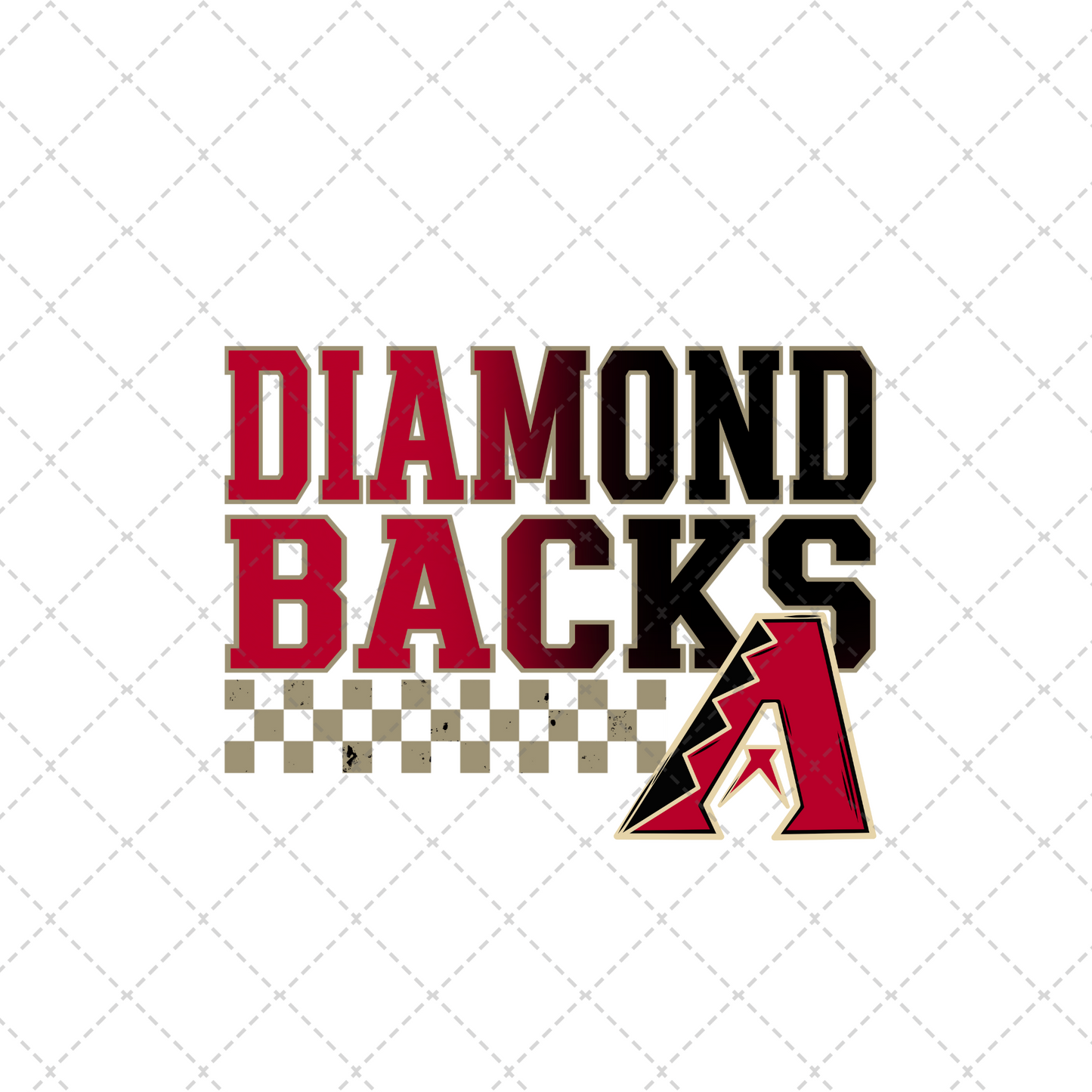 Let's Go Diamondbacks Transfer ** TWO PART* SOLD SEPARATELY**