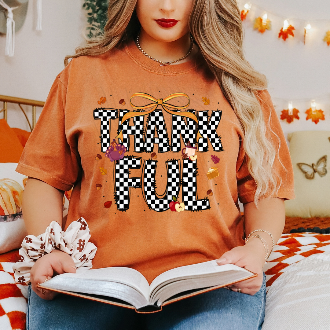 Checkered Thanksgiving Transfer