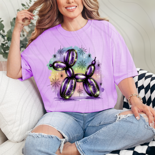 Spider Balloon Dog With Background Transfer