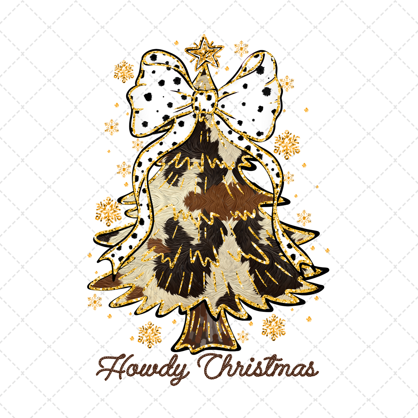 Howdy Christmas Tree Transfer