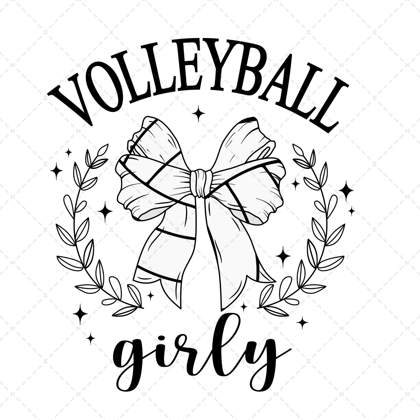 Volleyball Girly Transfer