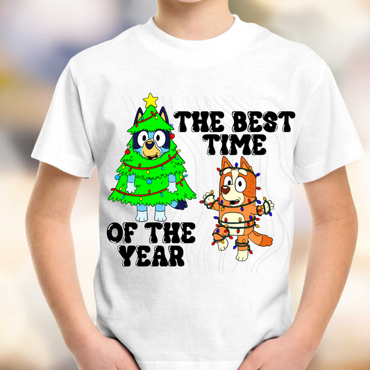 Christmas Blue Pup Transfer