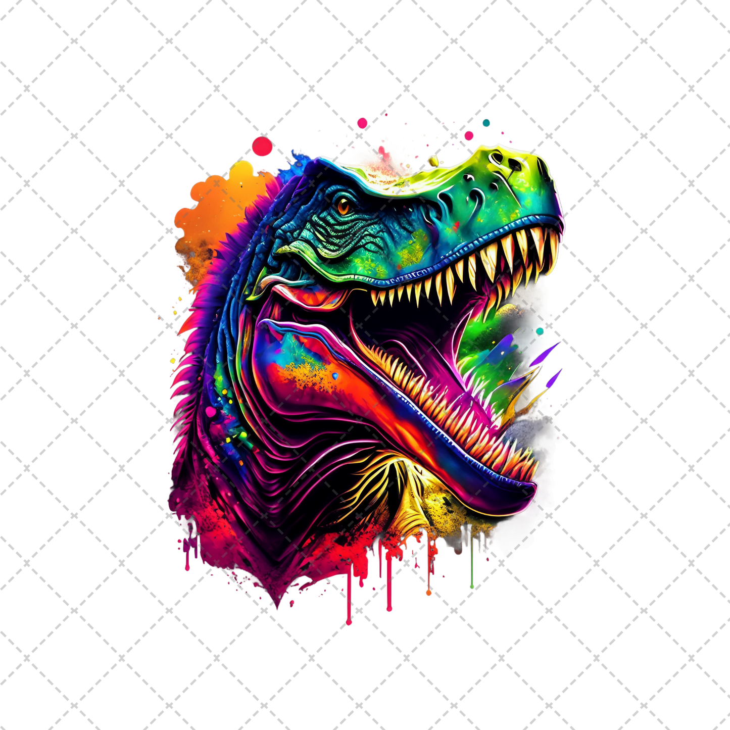 Colorful Dinosaur Transfer