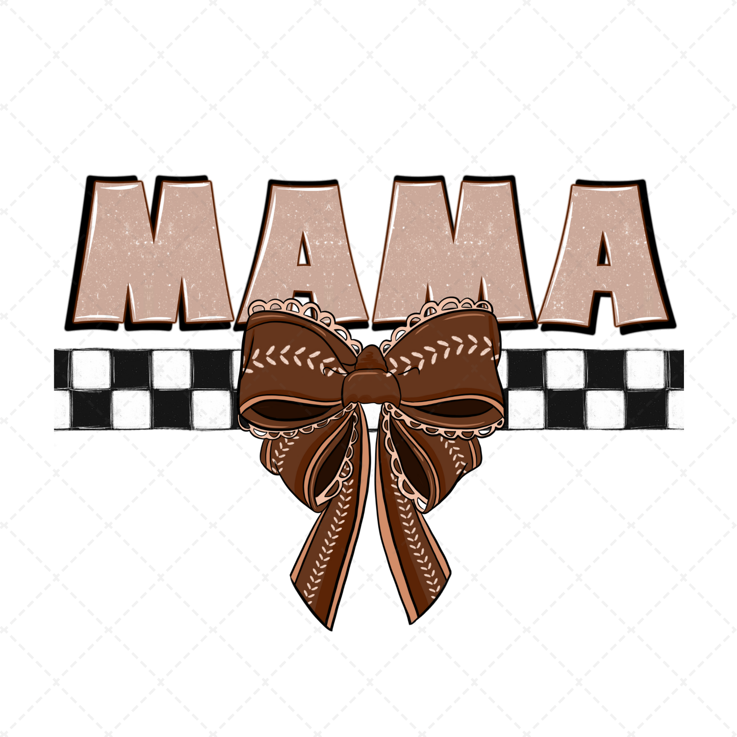 Mama Football Bow Transfer