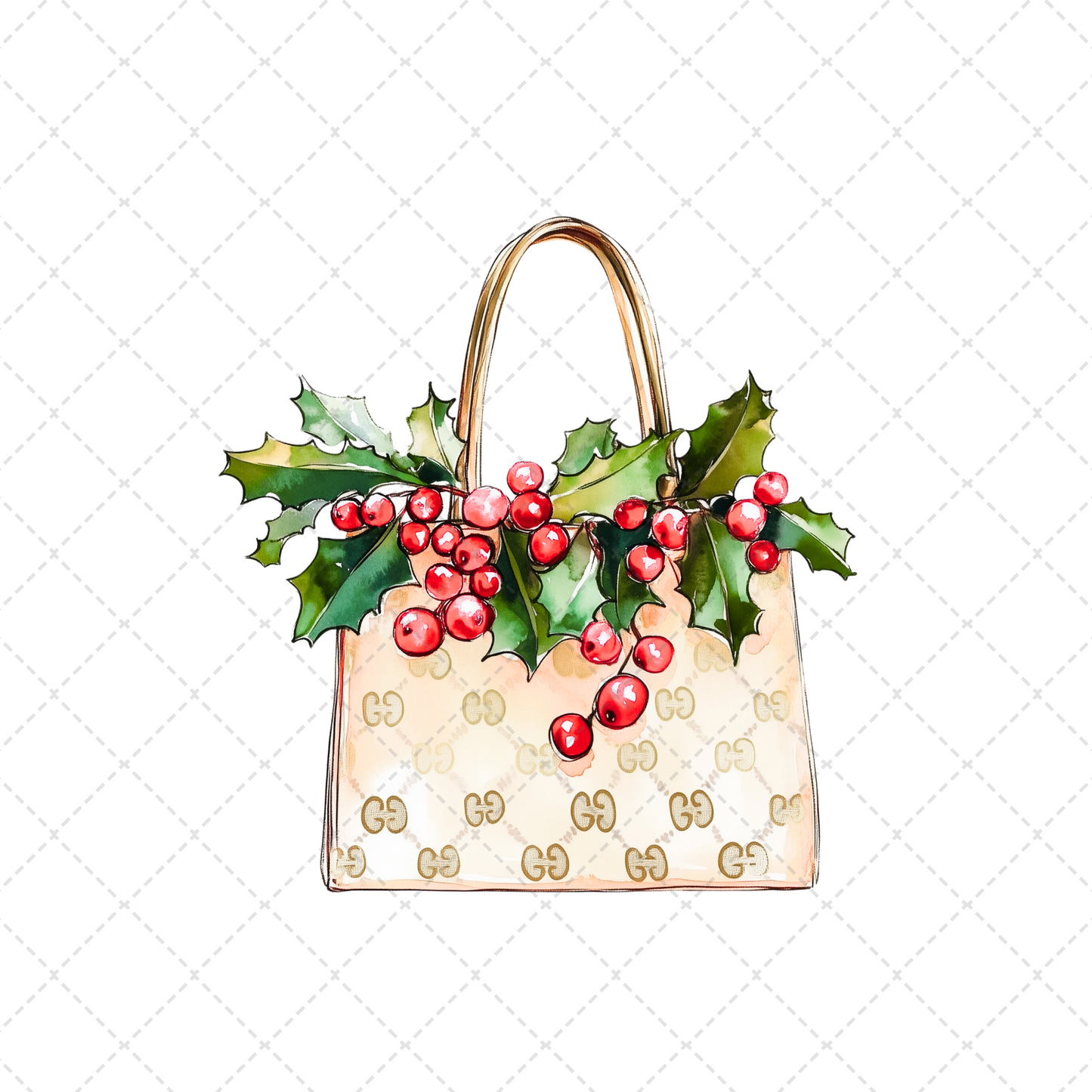 Preppy Christmas Bag Transfer