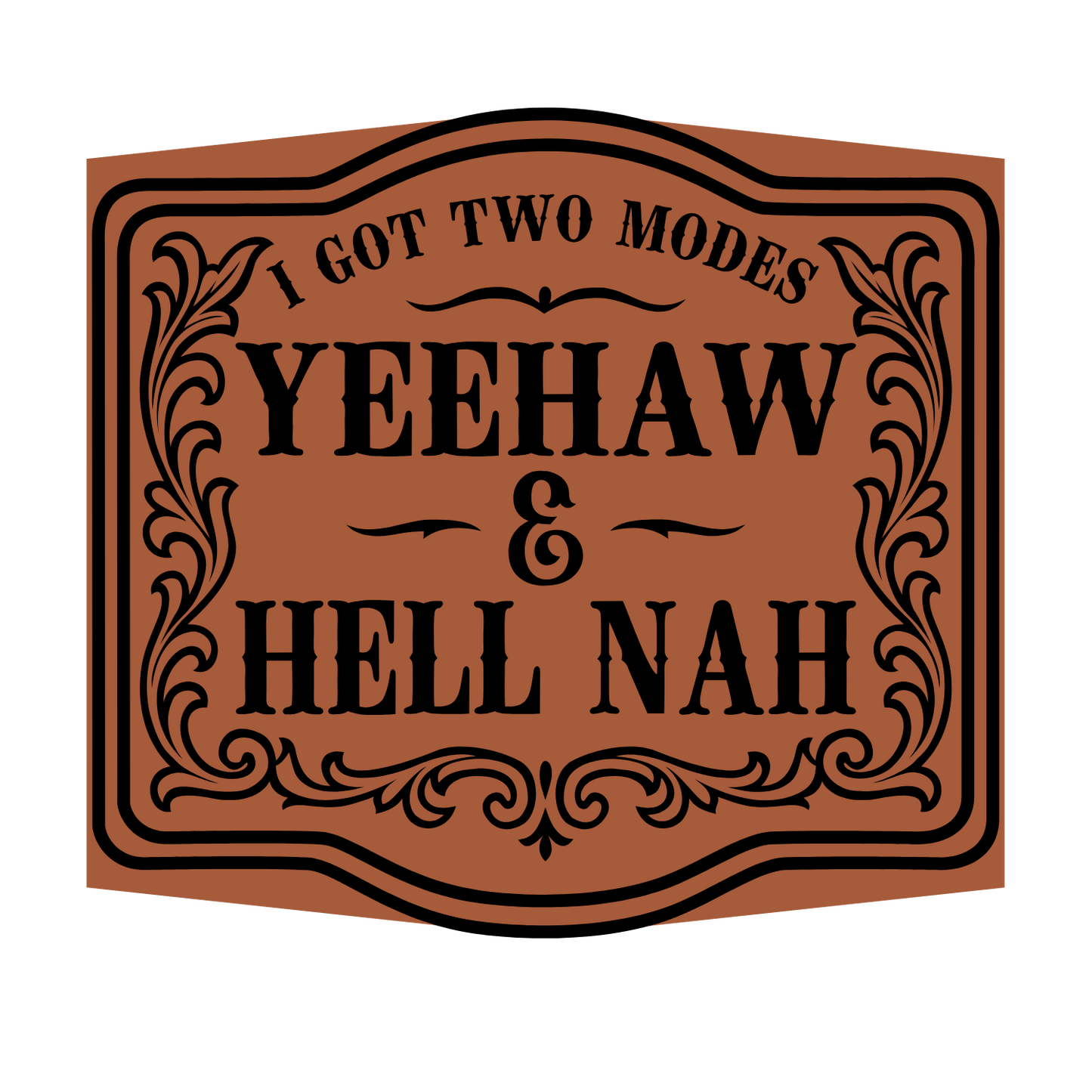 Yeehaw & Hell Nah Leather Patch