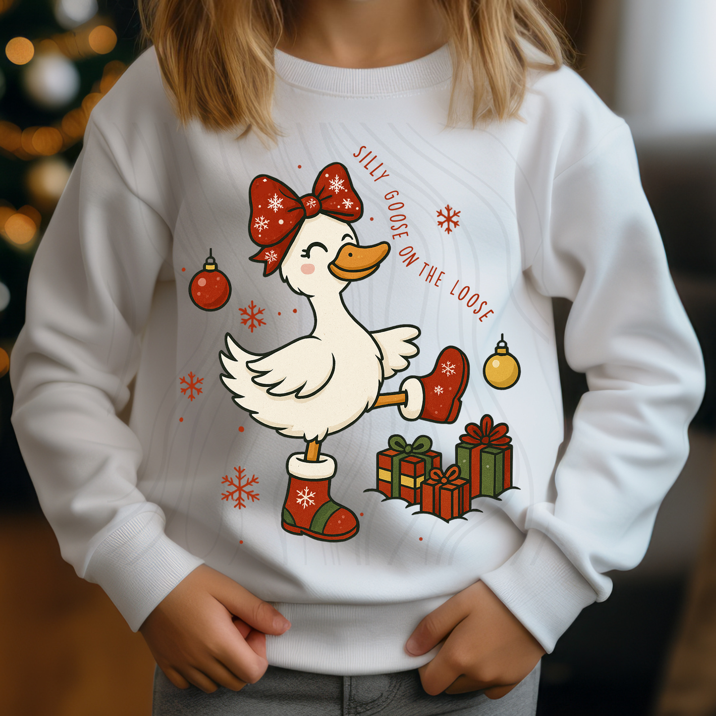 Christmas Silly Goose Transfer