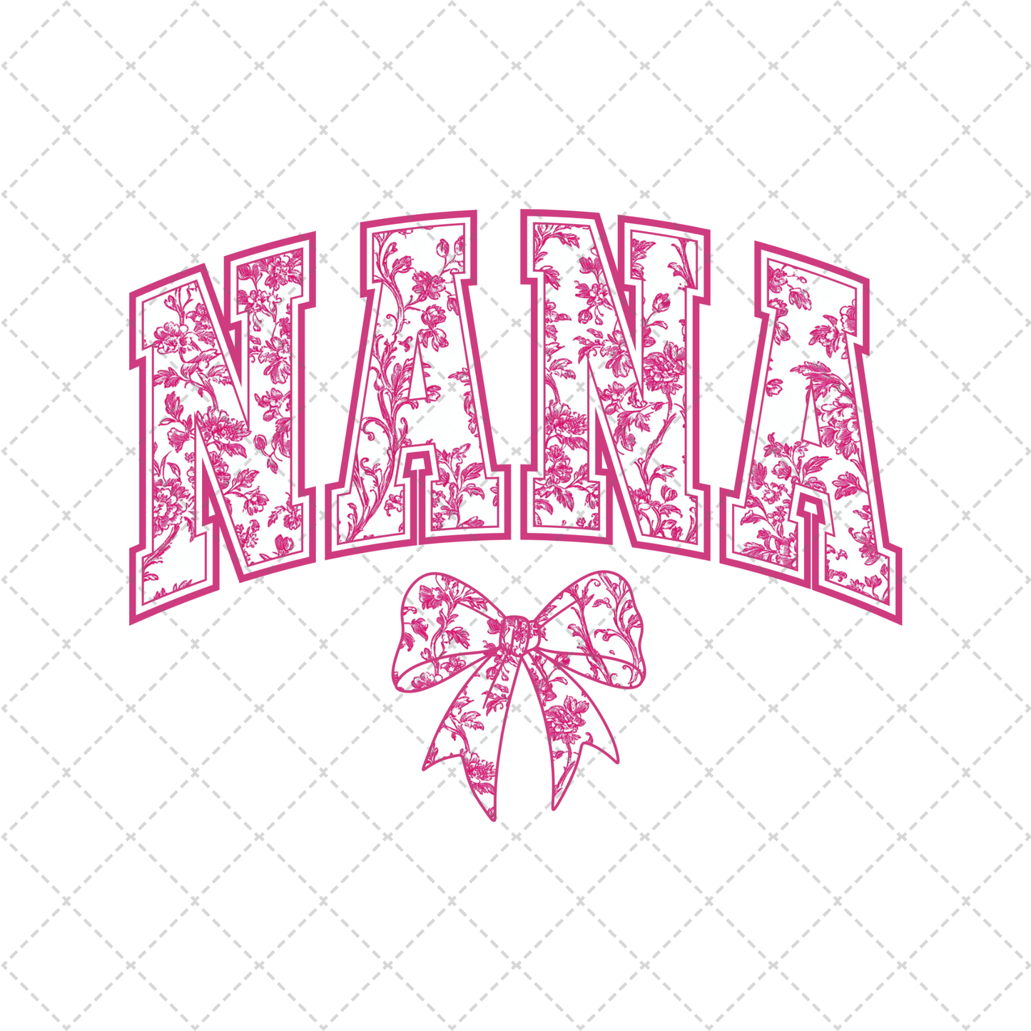 Nana Chinoiserie Pink Transfer