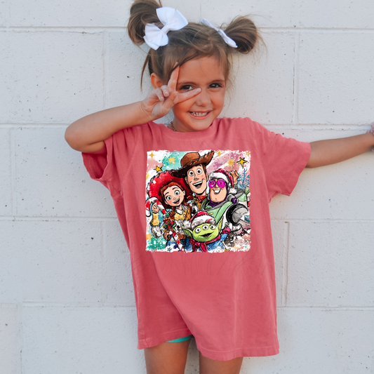 Friend In Me Crew Watercolor Christmas Transfer