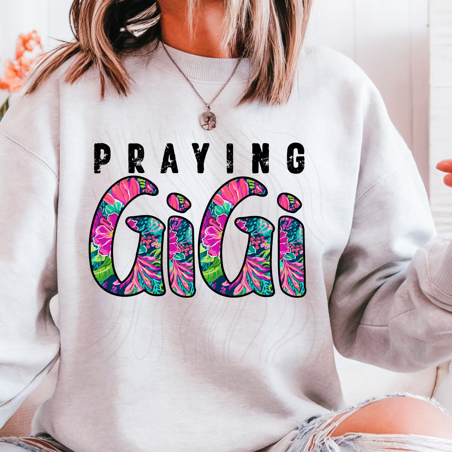 Praying Gigi Transfer**SOLD SEPARATELY**