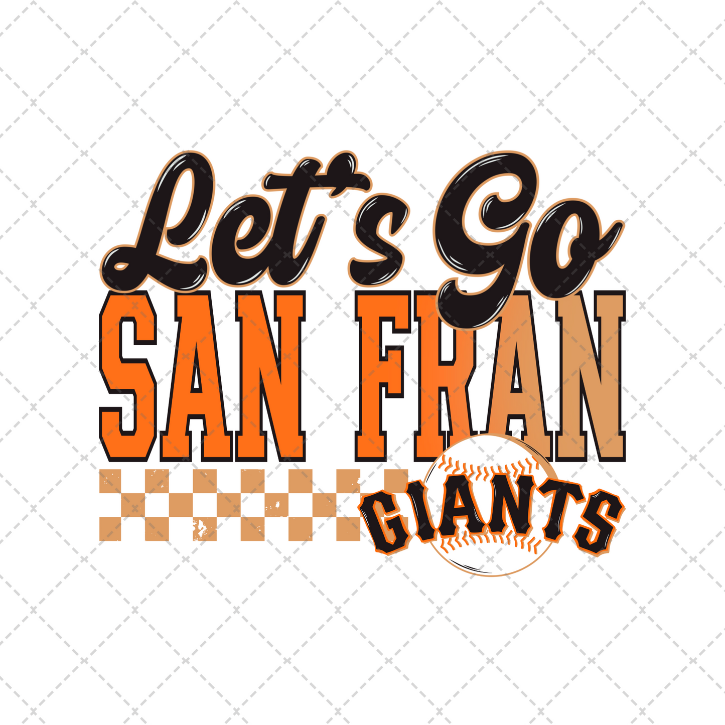 Let's Go San Fran Transfer ** TWO PART* SOLD SEPARATELY**