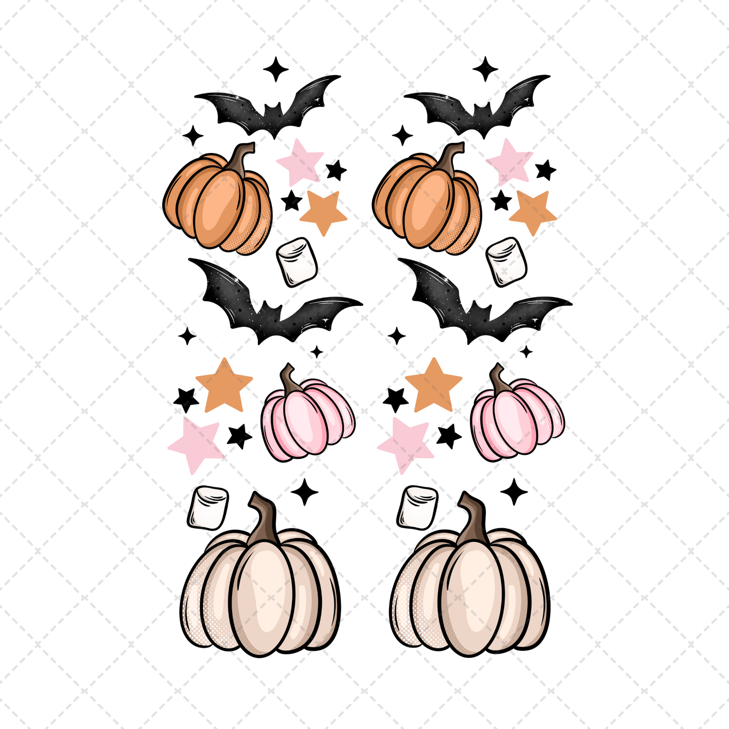 Cute Spooky Coffee ** TWO PART* SOLD SEPARATELY** Transfer