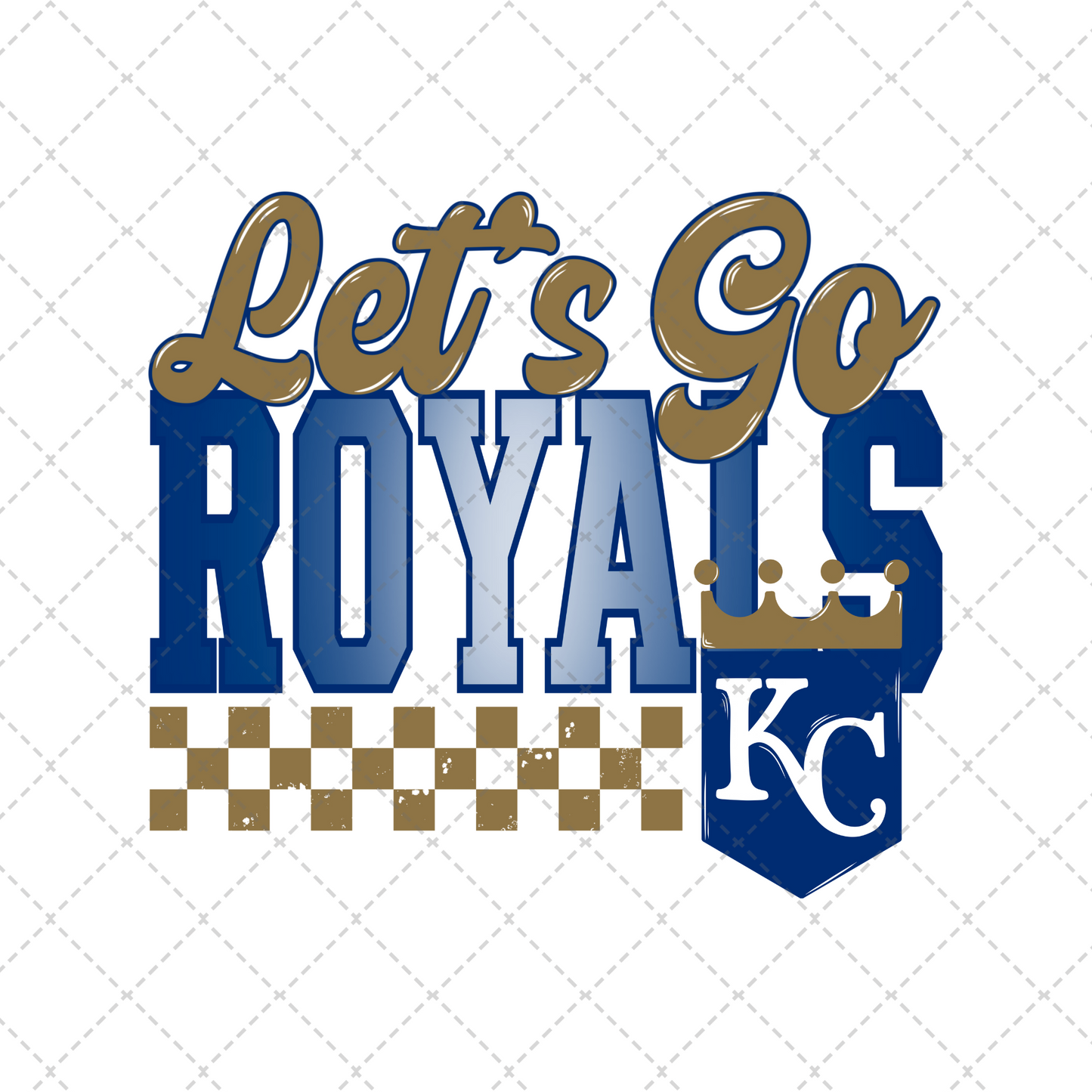 Let's Go Royals Transfer ** TWO PART* SOLD SEPARATELY**