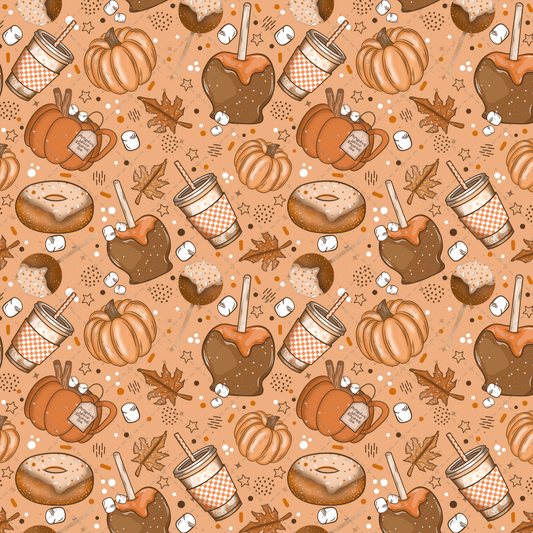 Pumpkin Spice Seamless - Sublimation Transfer