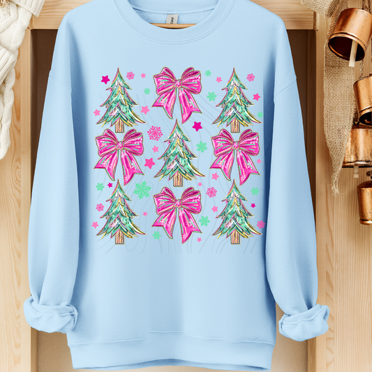 Christmas Tree Bow Design Transfer