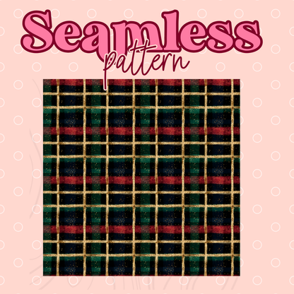 Christmas Plaid Seamless Transfer