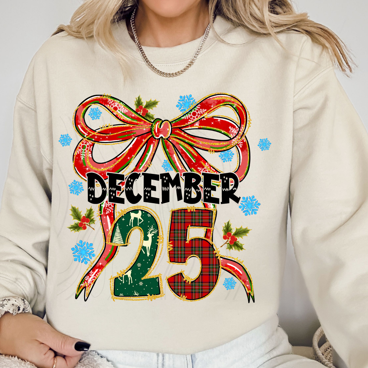 December 25 With Bow Transfer**SOLD SEPARATLEY**