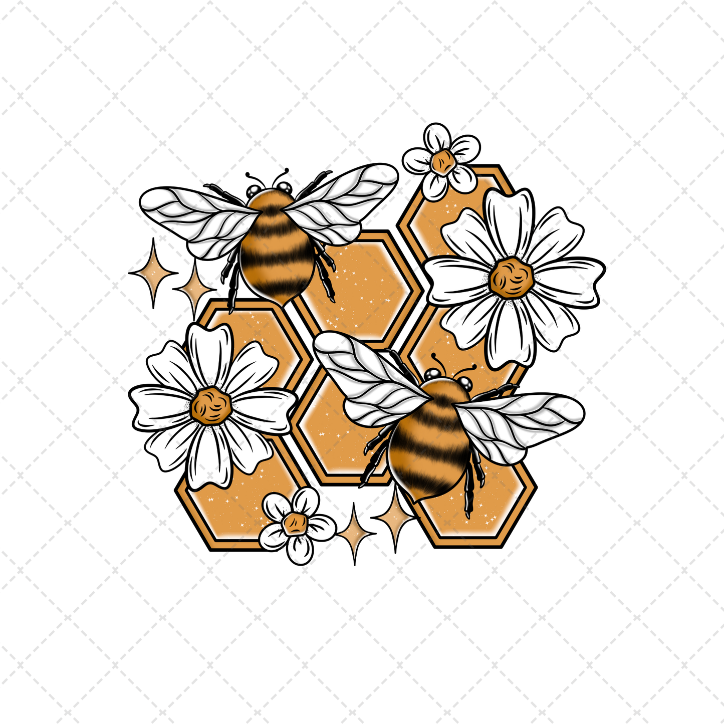 Honeycomb Bee Transfer