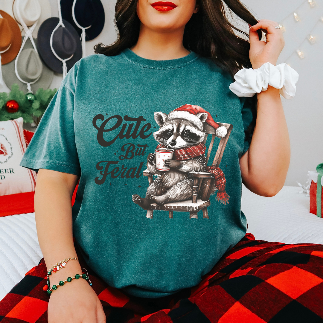 Cute But Feral Christmas Transfer