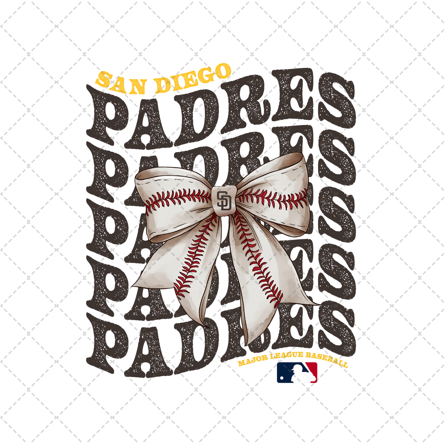 Padres Coquette Transfer ** TWO PART* SOLD SEPARATELY**