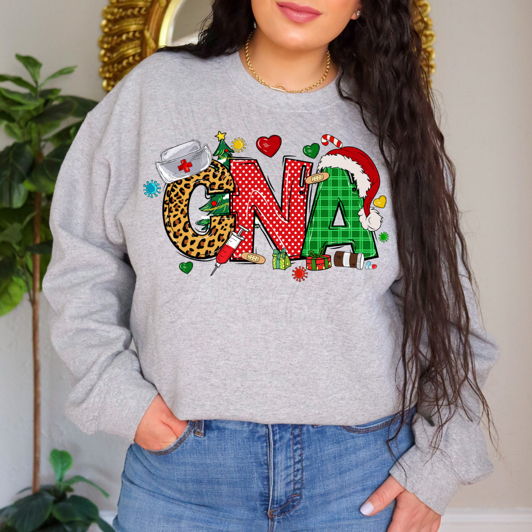 CNA Christmas Nurse Merry Christmas Transfer