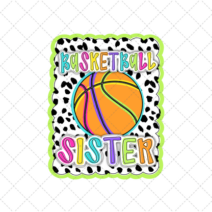 Bright Dotty Basketball Sister Transfer ** TWO PART* SOLD SEPARATELY**