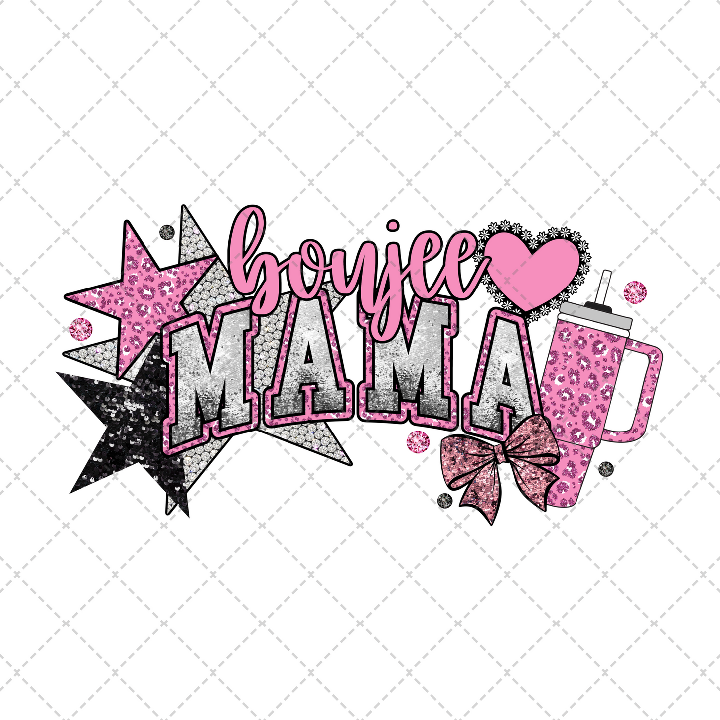 Boujee Mama Faux Patch Transfer