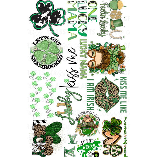 St. Patricks Day  -  30x48 - PRE MADE GANG SHEET