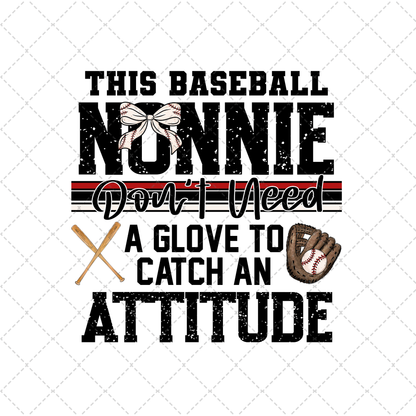 This Baseball Nonnie Transfer ** TWO PART* SOLD SEPARATELY**